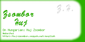 zsombor huj business card